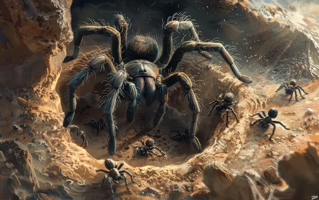 22466 tarantula feeding